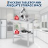 Stainless Steel Prep Table, Commercial Kitchen Prep & Work Table with Adjustable Under Shelf, Heavy Duty Metal Workbench for Kitchen - 4 of 4