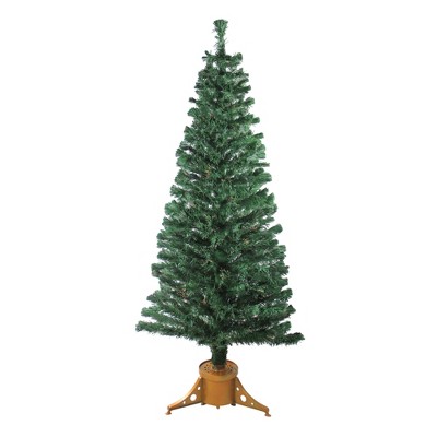  Northlight 6' Prelit Artificial Christmas Tree Color Changing Fiber Optic 