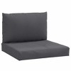 vidaXL Pallet Cushions 2 pcs Melange Anthracite Fabric - 2 of 4