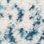 cream/turquoise