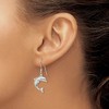 Black Bow Jewelry Polished Dolphin Dangle Earrings in Sterling Silver - 3 of 4