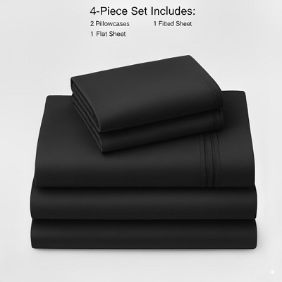 Rug Branch California Cotton Club Sheet Set – 600 Thread Count, 100% Long-Staple Cotton, Soft Sateen Weave