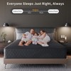 Swedrea Hybrid Mattress Breathable Medium Cooling Memory Foam Bed-in-a-Box Black - 2 of 4