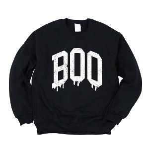 Simply Sage Market Women's Graphic Sweatshirt Boo Distressed - 1 of 4