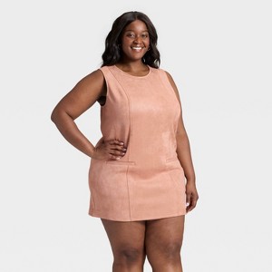 Women's Suede Mini Dress - A New Day™ - 1 of 3
