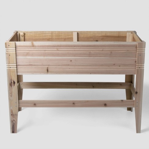 Rectangular Raised Wooden Planter Box Bond Target
