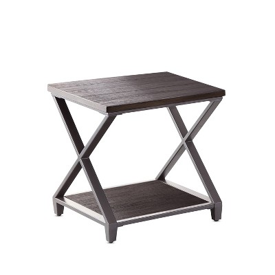 Alex End Table Gray Oak Finish - Steve Silver Co.