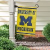 Evergreen Garden Flag Embossed Suede, University Of Michigan Double Sided Indoor Outdoor Decor 18" x 12.5" - 2 of 4