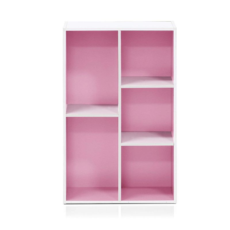 31" 5 Cube Decorative Bookshelf-Furinno Luder Reversible Open Shelf, 5 of 10