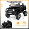 Costway 24V 2 Seater Ride on Car for Kids Licensed Toyota LC250 Ride on Truck with Remote Black/Gray/Navy/Pink/Red - 3 of 4