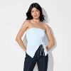 Women's Asymmetrical Slim Fit Tube Top - Wild Fable™ - 2 of 4