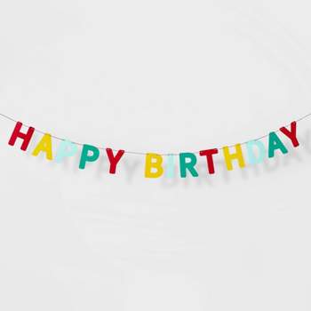 Happy Birthday Felt Banner - Spritz™