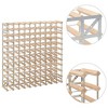 vidaXL Beige Solid Pinewood Wine Rack - Free-Standing Rustic Design Wine Storage for 120 Bottles - Easy-to-Assemble with Included Mounting Materials - 4 of 4
