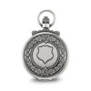 Black Bow Jewelry Charles Hubert Antique Chrome Finish Skeleton Pocket Watch 47mm - 2 of 4