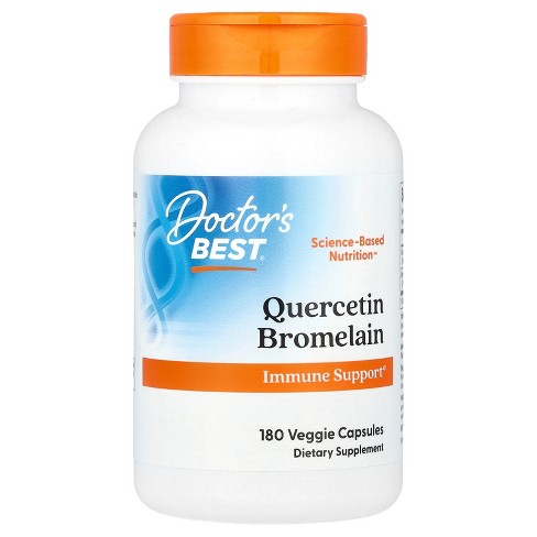 Doctor's Best Quercetin Bromelain, 180 Veggie Capsules - image 1 of 3