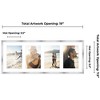 PosterPalooza | Stainless Steel Silver Wood Finish Collage Frame - White Mat, 20 Frame Sizes, UV Acrylic - 2 of 4