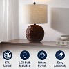 JONATHAN Y Camilo 21.5" Modern Coastal Woven Rattan Globe LED Table Lamp - 4 of 4