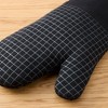 KITCHENAID Gourmet Series Gridlines Oven Mitts 2-Pack Set, Heat Resistant up to 600°F, Soft Silicone Grip, Magnetic Cuff, Matte Black, 7"x14" - 3 of 4
