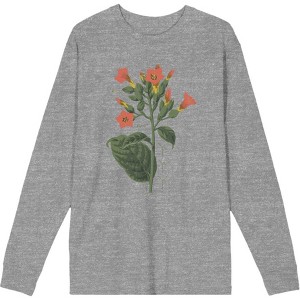 Grow Positive Cigar Plant Adult Crew Neck Long Sleeve Tee - 1 of 2