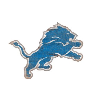 NFL Detroit Lions Distressed Logo Cutout Sign - 1 of 1