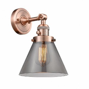 Cone - 1 Light Wall Sconce In Industrial Style-10 Inches Tall and 8 Inches Wide - 1 of 1
