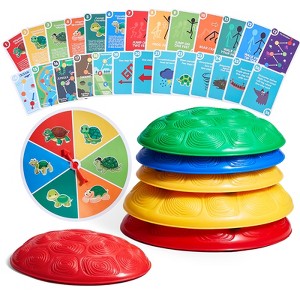 VEVOR Turtle Balance Stepping Stones, 6 PCS, Up to 220 lbs Kids Turtle Jumping Stones Steps Stones, Toys for Children Aged 3 4 5 6 7 8+ - 1 of 4