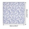 INSPIRE CHIC Women's Floral Printed 100% Cotton Lace Trim Square Scarves 1Pc - 3 of 4
