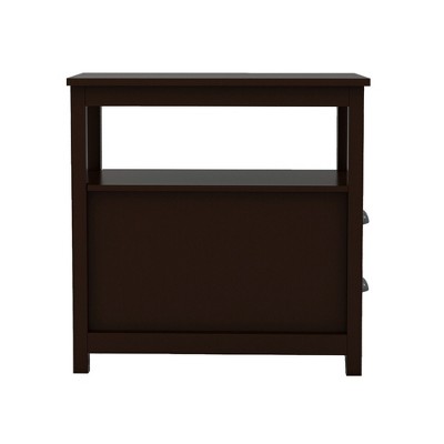 GlasFlength Decorative Storage Cabinets, Multi-Purpose Storage Cabinets with 2 drawers, for Living Room, Entryway, Kitchen,23.6"*11.81"*24.01"