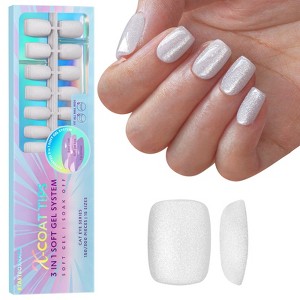 BTArtboxnails XCOATTIP® Press-On Nails - Cat Eye Collection - Extra Short Square Nails -150ct - 1 of 4