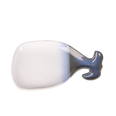 Beachcombers 9.3" PORCELAIN NAVY WHALE DISH