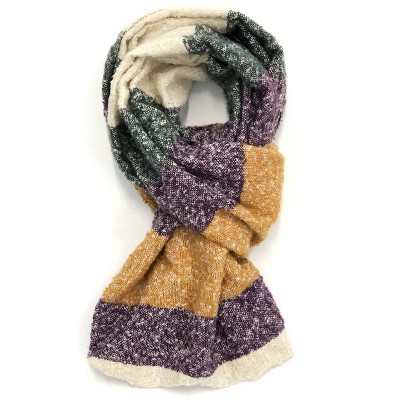Wrapables Warm Fall and Winter Infinity Scarf, Set-Purple and Hunter Green - image 5