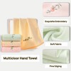 REGALWOVEN Bathroom Pure Cotton Soft Absorbent Floral Embroidered Hand Towel 15" x 30" - 3 of 4