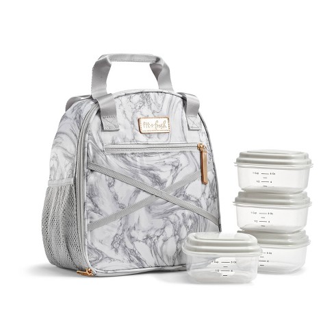 Fit & Fresh Athleisure Carli Lunch Kit Set - Marble : Target