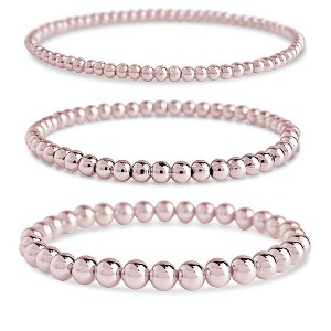 SHINE by Sterling Forever Beaded Stretch Bracelet Sets - 1 of 2