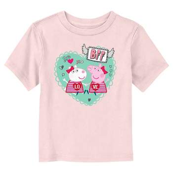 Toddler's Peppa Pig BFF Love Heart T-Shirt