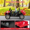 Costway 24V Ride on Dump Truck Electric 2-Seater Kids UTV w/Dump Bed & Bight Lights and Remote Control Red - 3 of 4