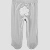Carter's Just One You®️ Baby 2pc Bunny Footed Set - Gray/White - image 2 of 4