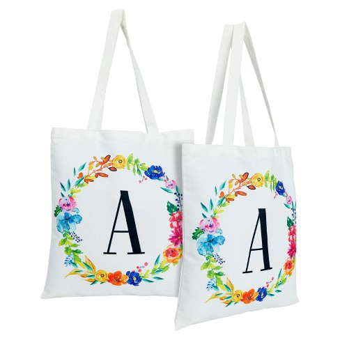 Buy Floral Design Customized Canvas Tote Bag for Women