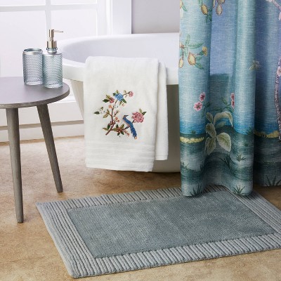 Greenhouse Leaves Bath Rug Gray - SKL Home