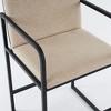 NicBex 24" Barstools Set of 2 with Arms,Stool Chair with Metal Frame,Island Chairs with Padded Seat,Counter Height Bar Stools for Kitchen,Bar - 3 of 4
