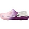 Hey Collection Toddler Unisex Soft Ombre Clogs with Smiley Star Charm - 3 of 4