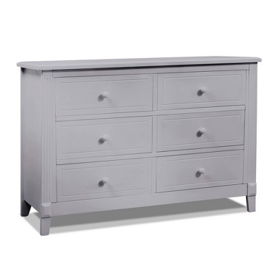 Sorelle Berkley 6 Drawer Double Dresser - Gray