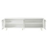 CAVINAS TV Stand with Adjustable Shelves for TVs Up to 78 Inches,Entertainment Center with Arch Fluted Glass Doors for Living Room - 2 of 4