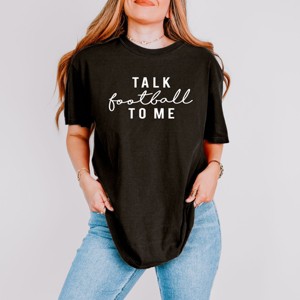 Simply Sage Market Talk Football To Me Garment Dyed Tee - 1 of 4