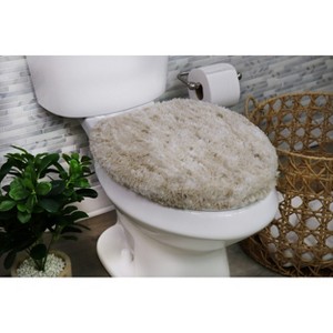 Cloud Comfort Microfiber Bathroom Rug, Non Slip Bath Mat Water Absorbent Soft Microfiber Shaggy Mat Machine Washable, Thick Plush Rugs for Shower - 1 of 4