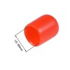 Unique Bargains Rubber Vinyl Round Tube Bolt Thread Protectors End Caps Cover Red 50 Pcs - 3 of 4