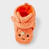 Baby Pumpkin Bootie Crib Shoes - Cat & Jack™ Orange - 3 of 4