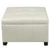 CAVINAS Rectangular Polyester Storage Ottoman Bench with Tufted Top,Upholstered Storage Ottoman,Storage Benches for Living Room,Bedroom - 4 of 4