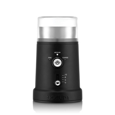 Bodum Bistro Electric Coffee Stainless Steel Blade Grinder with Adjustable  Grind Settings, 8 Inches, Black