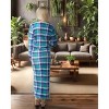 ADR Women's Plush Fleece Nightgown Woman, Long Cozy Kaftan with Pockets, Plaid & Solid Colors - 3 of 3